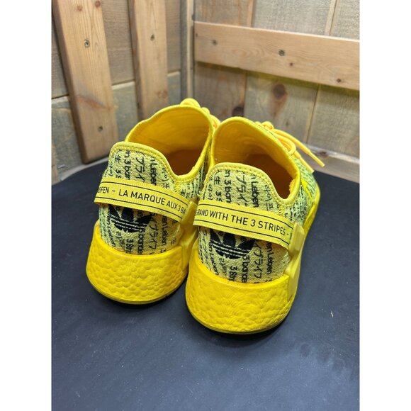 Adidas NMD_R1 V2 All Over Print Yellow Sneakers Size 12 Mens Athletic Shoes - Picture 5 of 12
